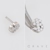 CZ GEM PAVED DOLLAR SIGN 316L SURGICAL STEEL NOSE BONE STUD NOSE RING